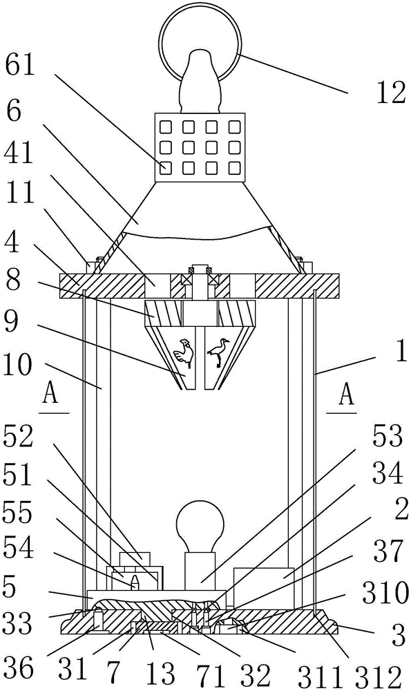 Multi-light-source wind-shielding lamp