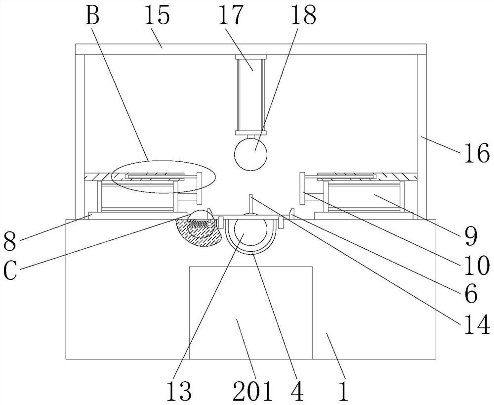 Forming equipment and forming process of hoop for enhancing nylon pipe port structure