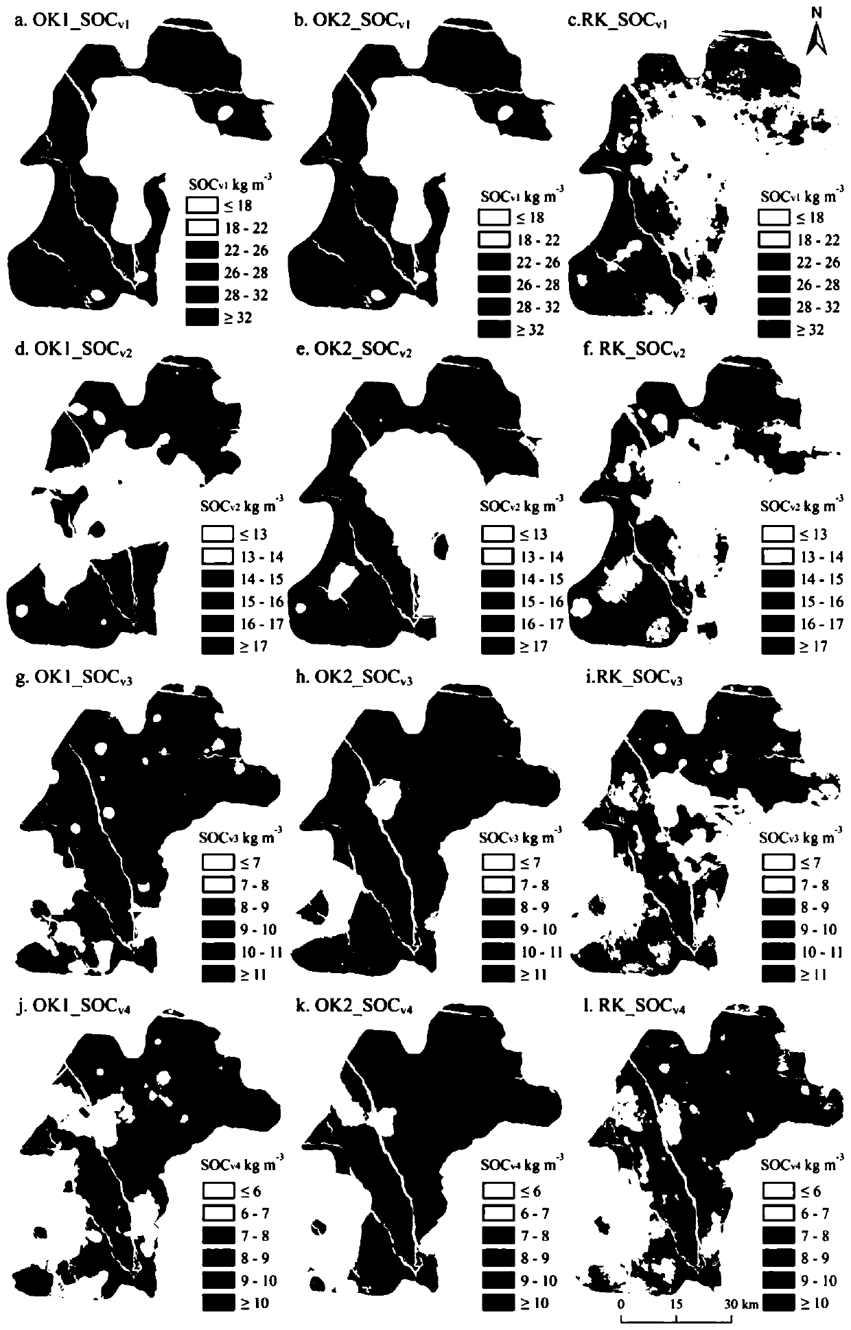 A three-dimensional spatial distribution simulation method of soil organic carbon in plain areas