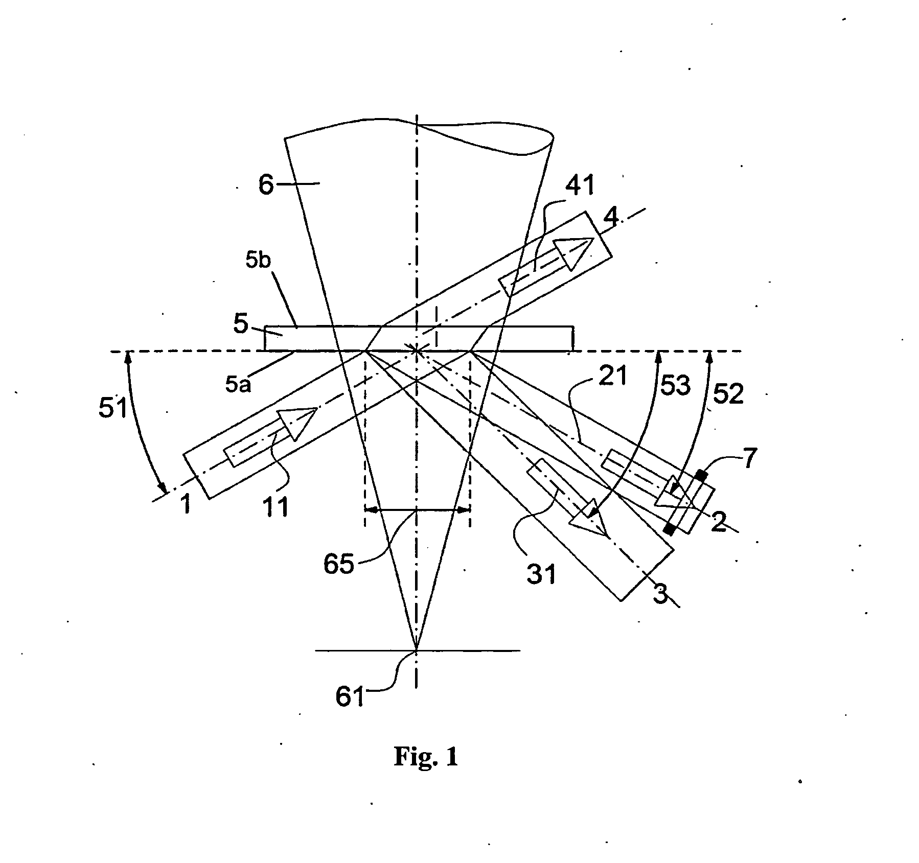 Method and monitoring device for the detection and monitoring of the contamination of an optical component in a device for laser material processing