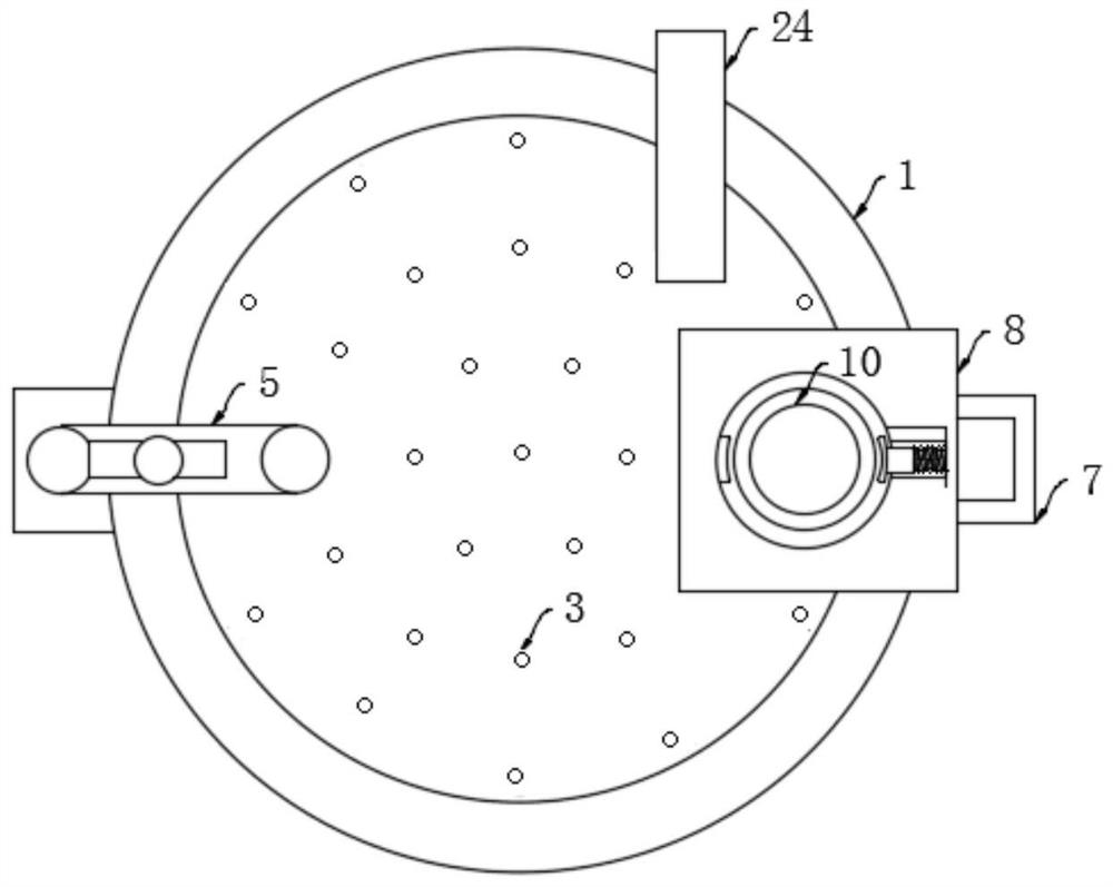 Novel indoor sturgeon fry mouth-opening rearing device