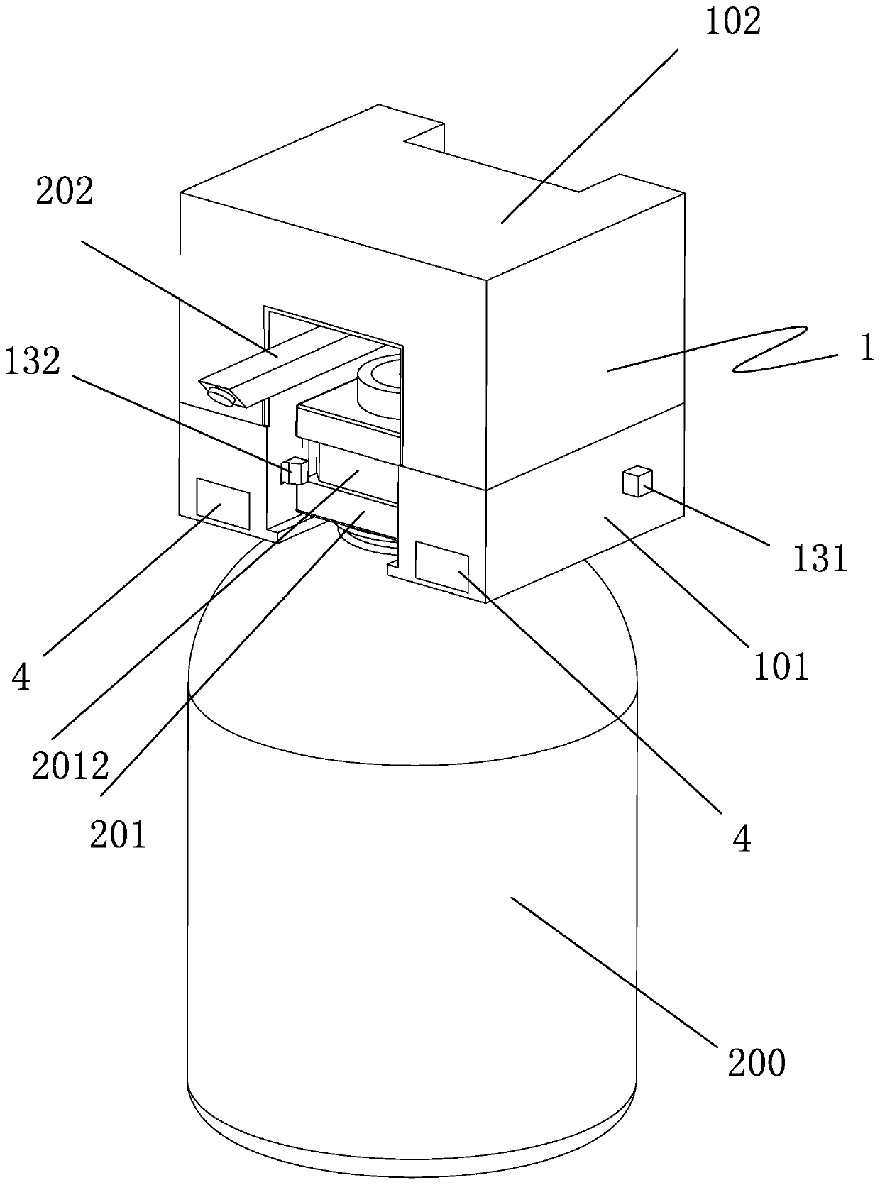 An automatic hand sanitizer or disinfectant supply device and an automatic liquid supply device