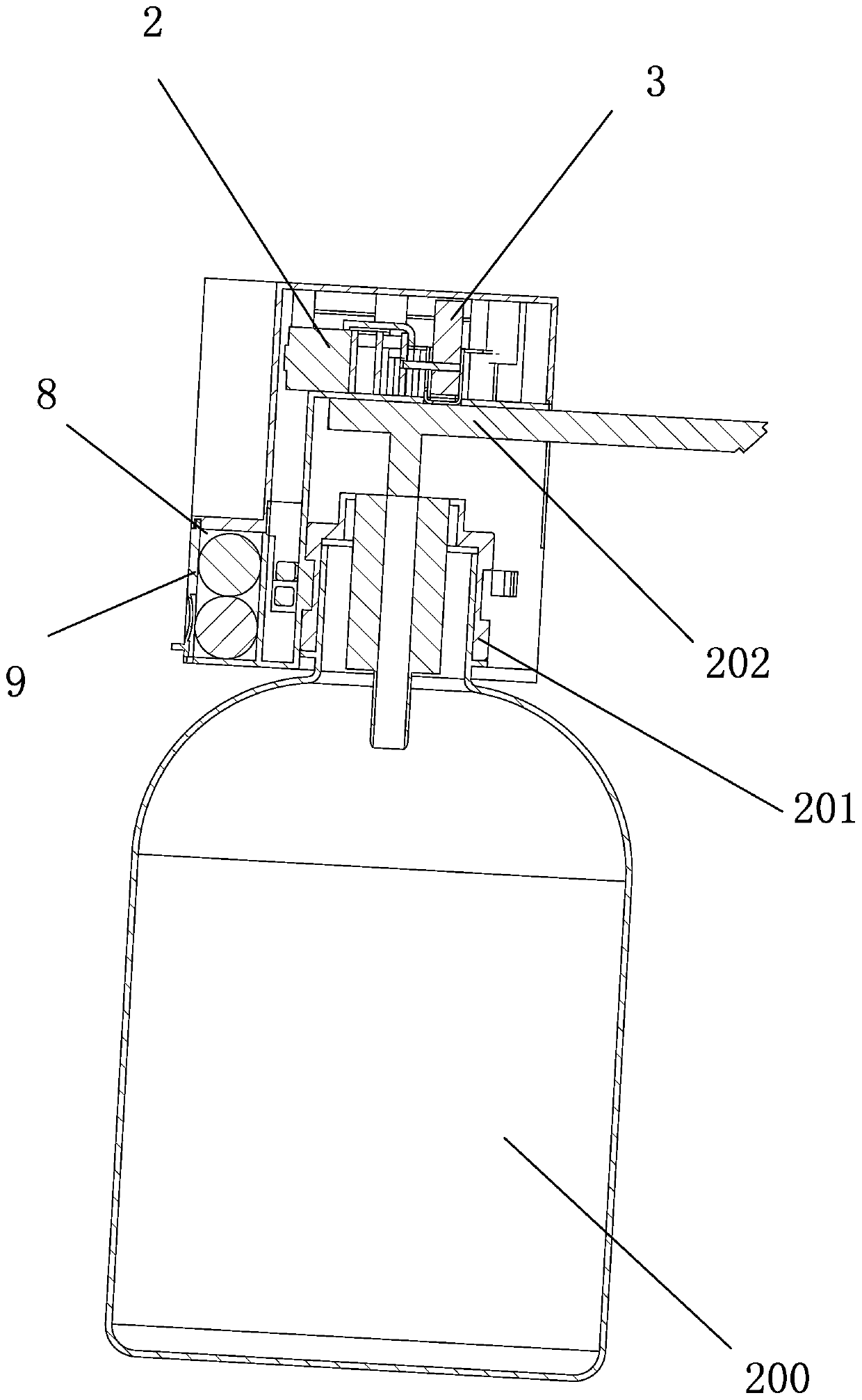 An automatic hand sanitizer or disinfectant supply device and an automatic liquid supply device