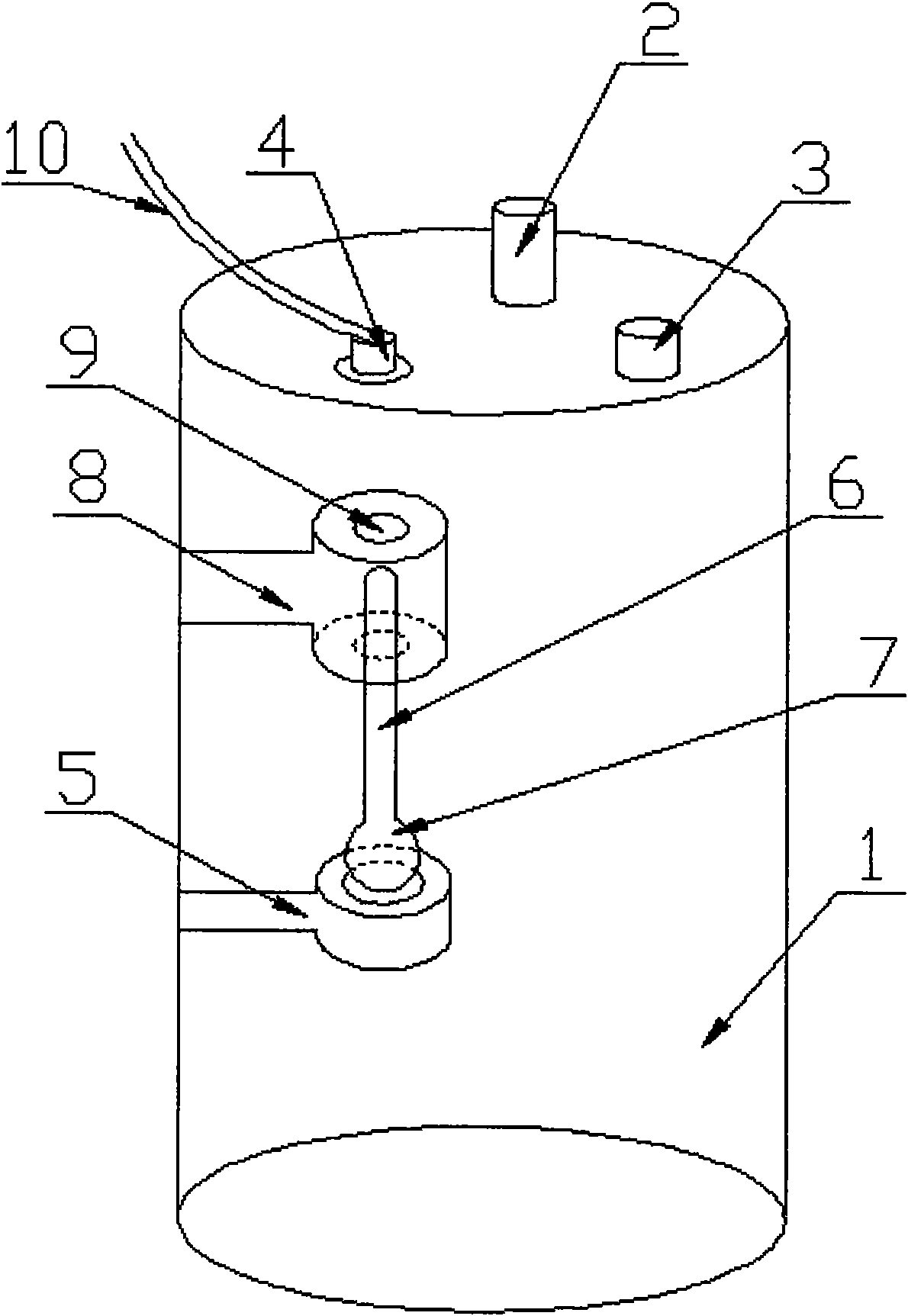 Automatic water adding device for breathing machine