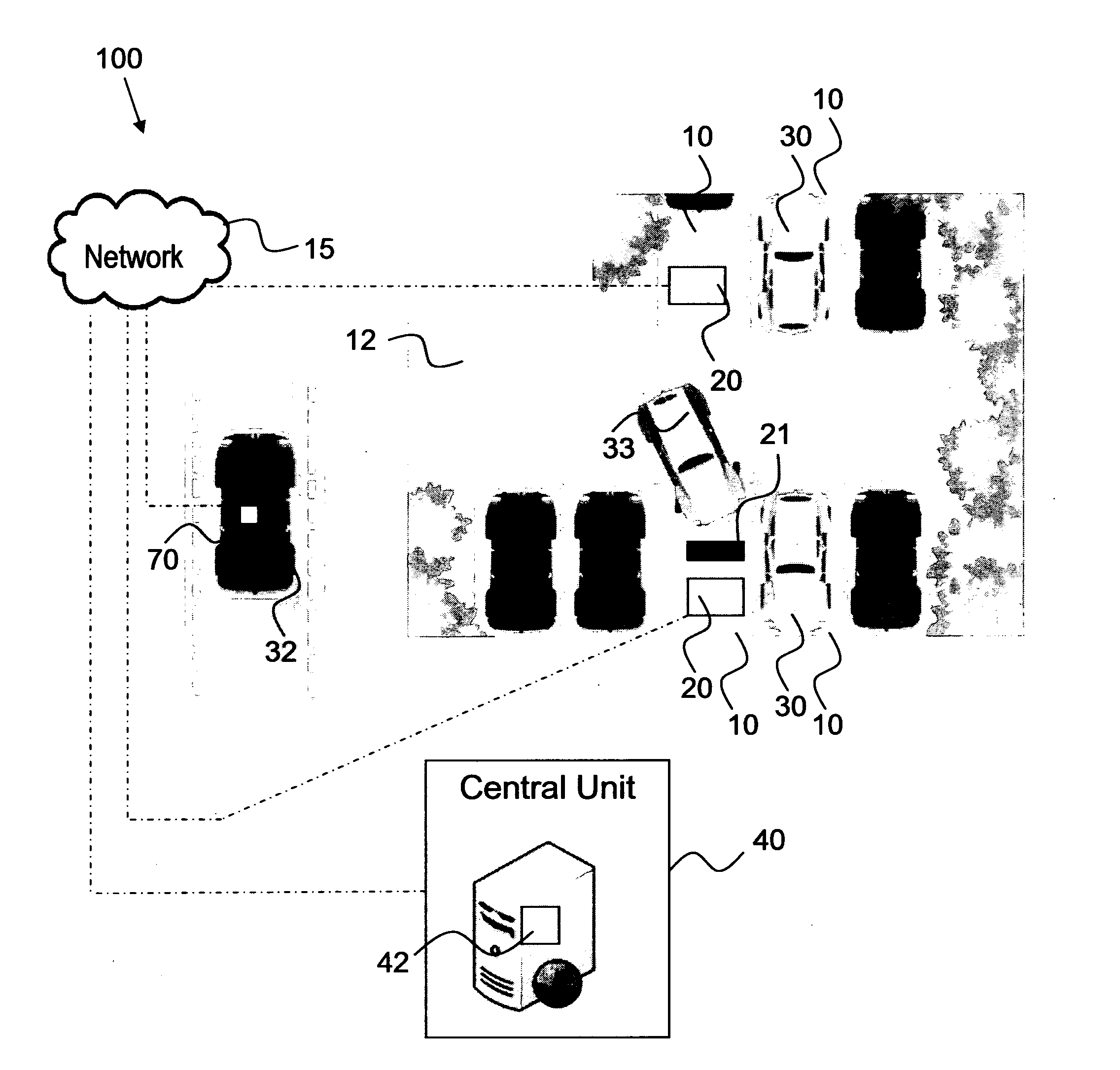 Parking space management system and method