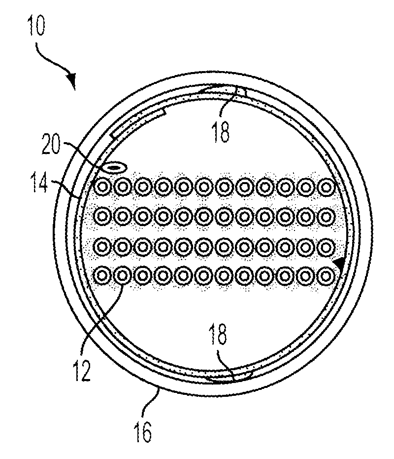 Gel-Free Buffer Tube with Adhesively Coupled Optical Element