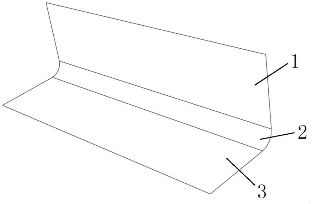 Numerical simulation method for continuous layup of composite material at right angle