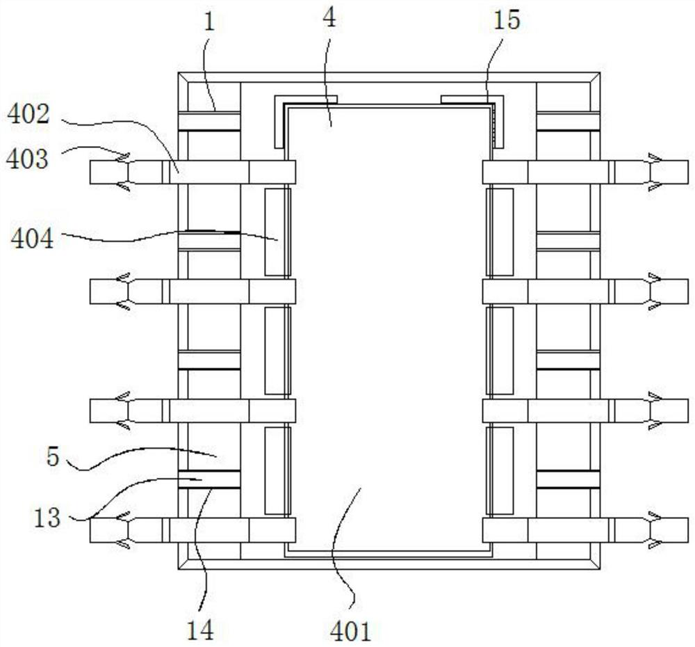 A packaging mechanism for a heat-dissipating double-base island dsop chip with an adjustable structure