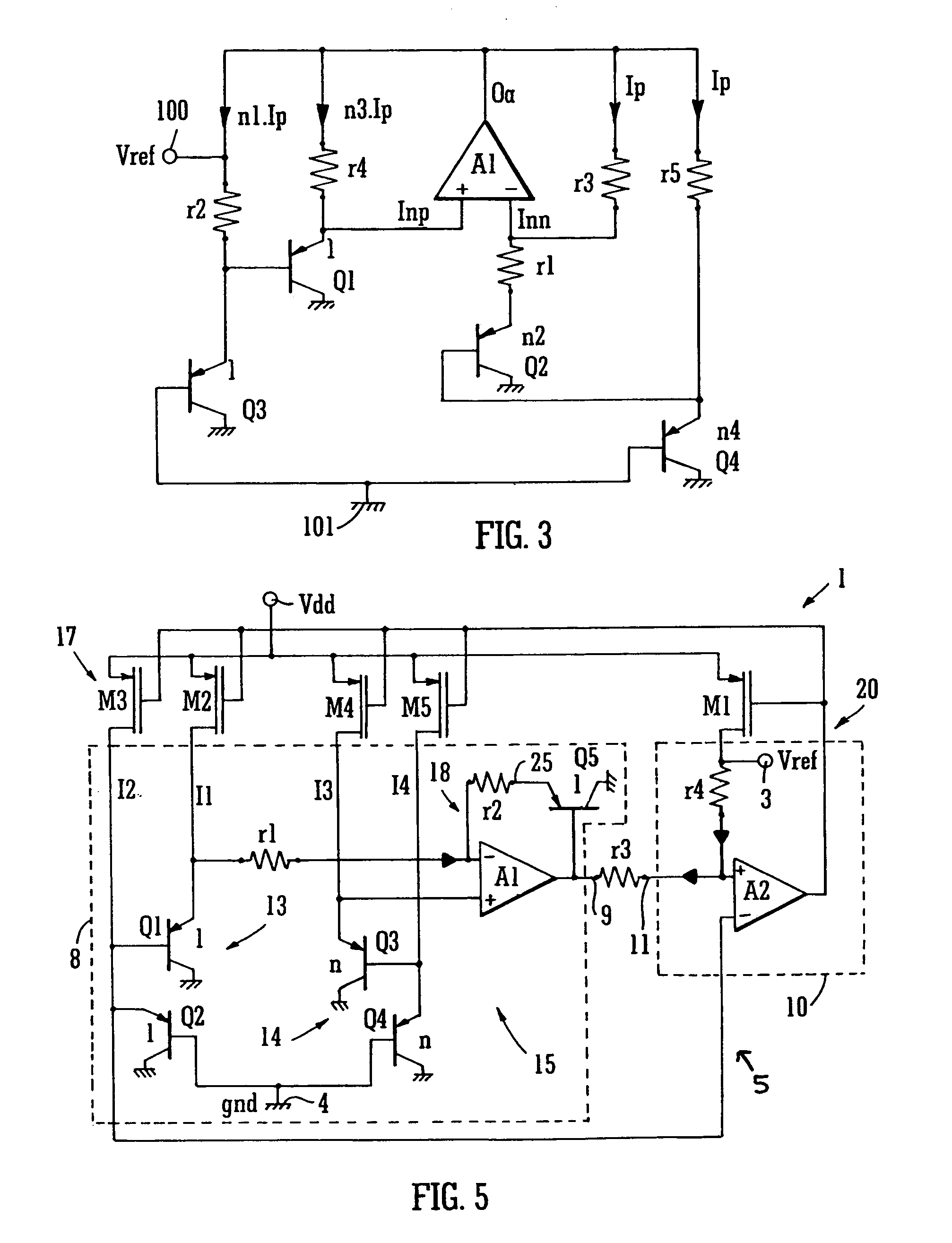 Method and a circuit for producing a PTAT voltage, and a method and a circuit for producing a bandgap voltage reference