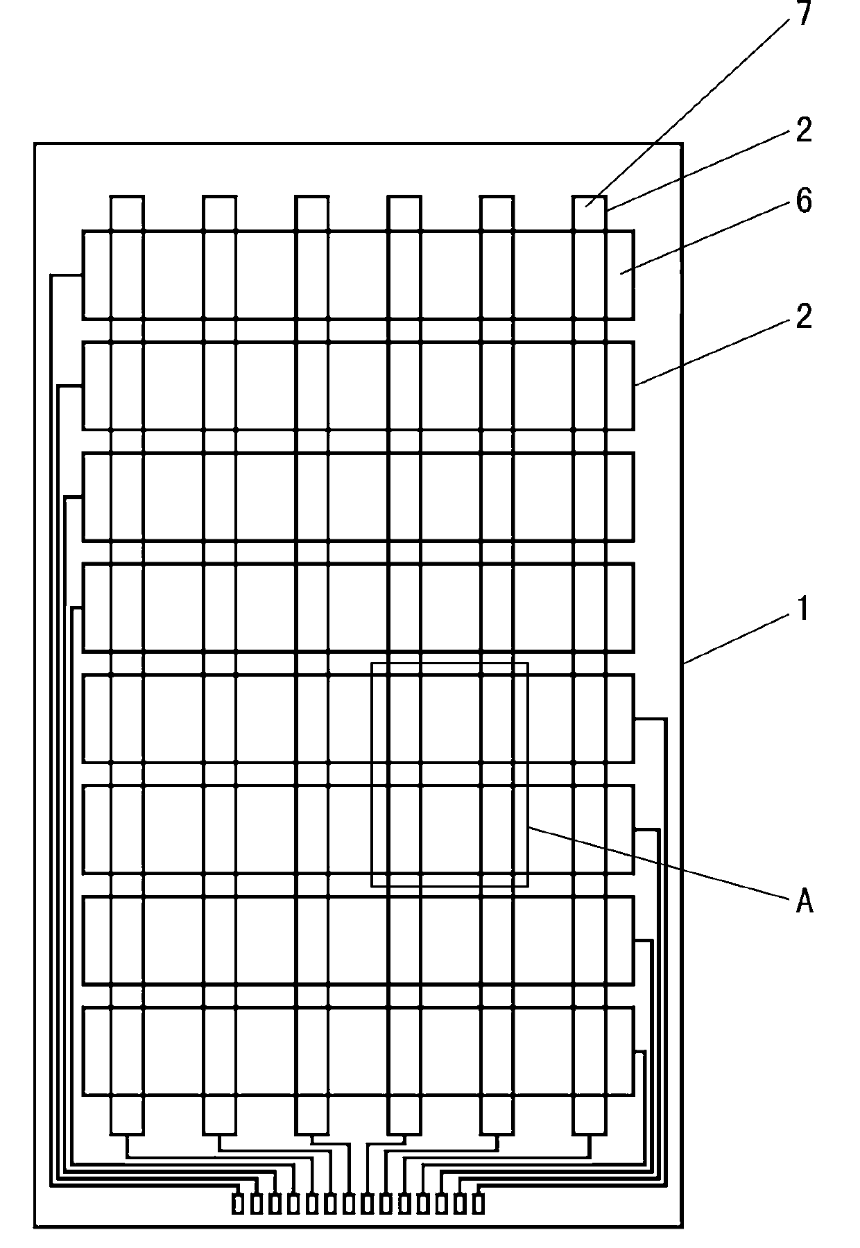 Capacitive touch screen and manufacturing method thereof