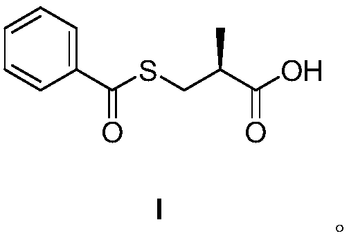 Method for preparing S-(-)-Benzoylthio-2-methylpropanoic acid compound