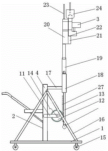 Automatic high-altitude drilling operating device