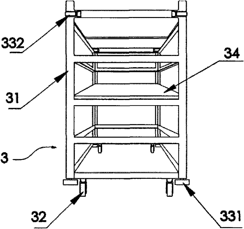 Vehicle-mounted beehive frame device with mobile honey collection platform