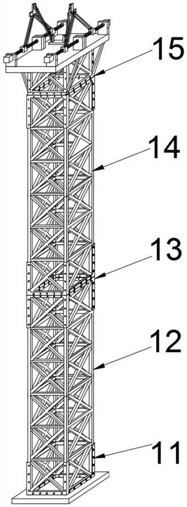 Main arch supporting device for hoisting large-span steel structure roof