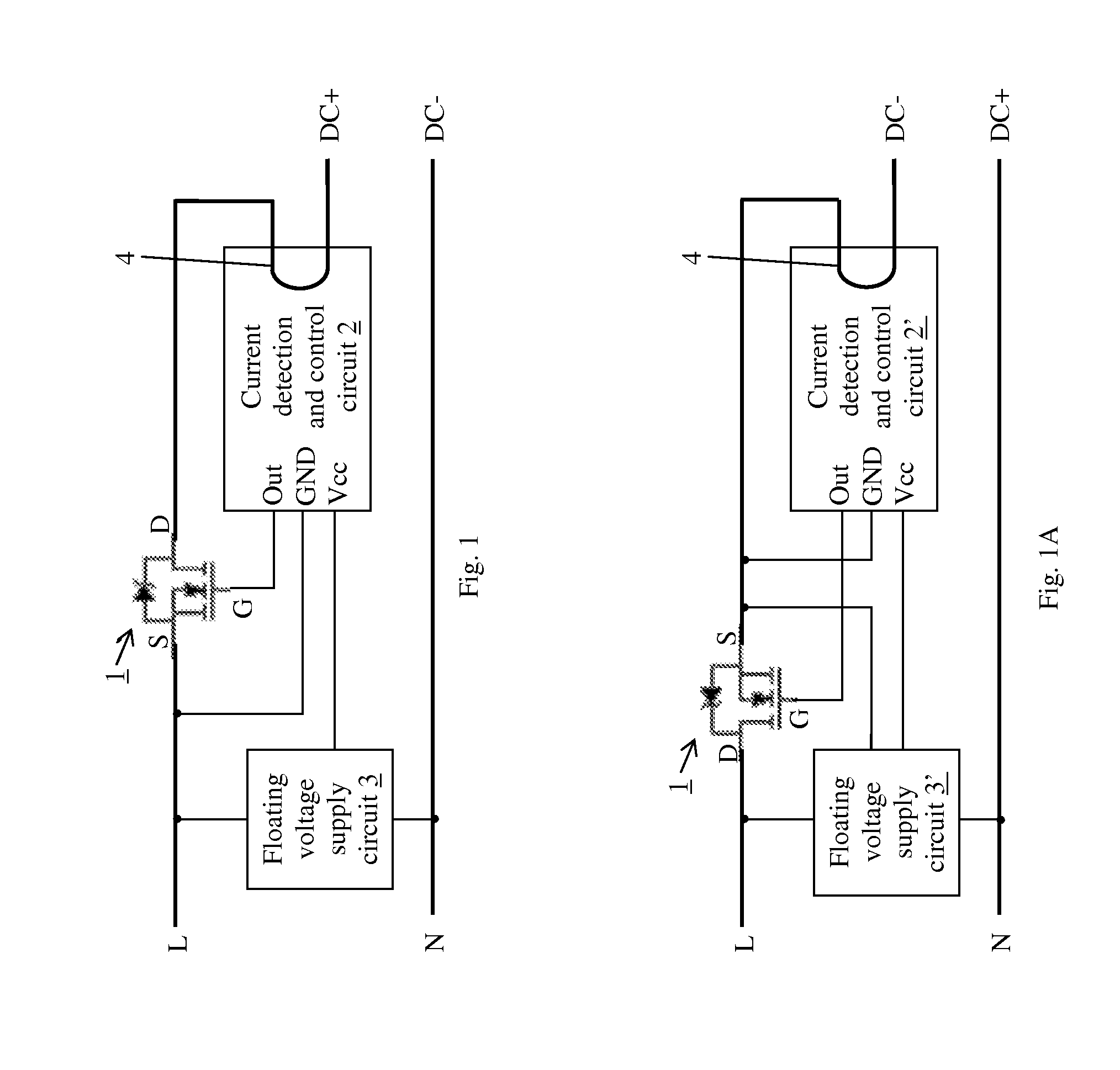 Active switching rectifier employing mosfet and current-based control using a hall-effect switch