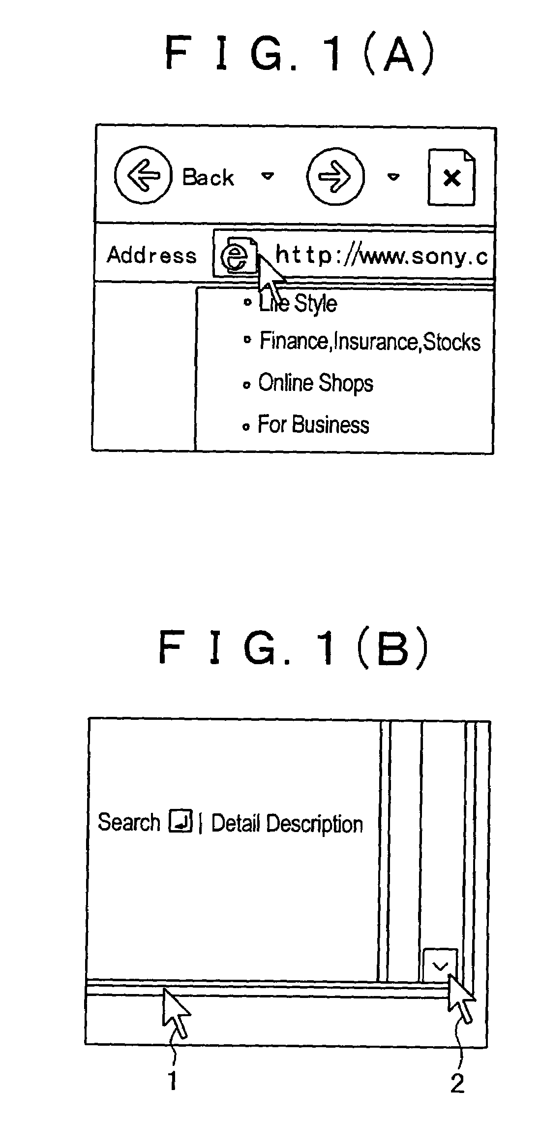 User interface apparatus and portable information apparatus