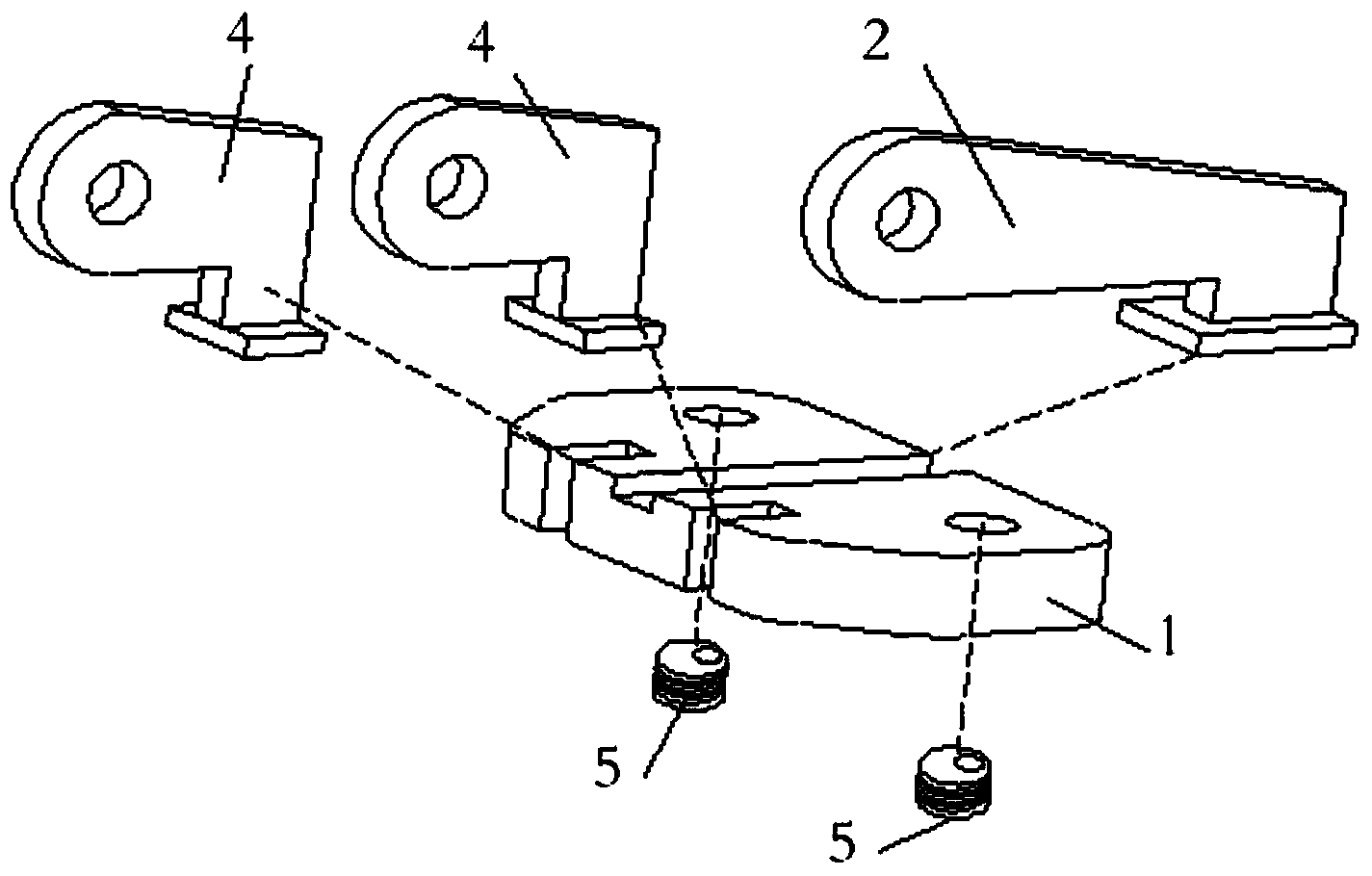 Lifting point of plate-type traction shell flange