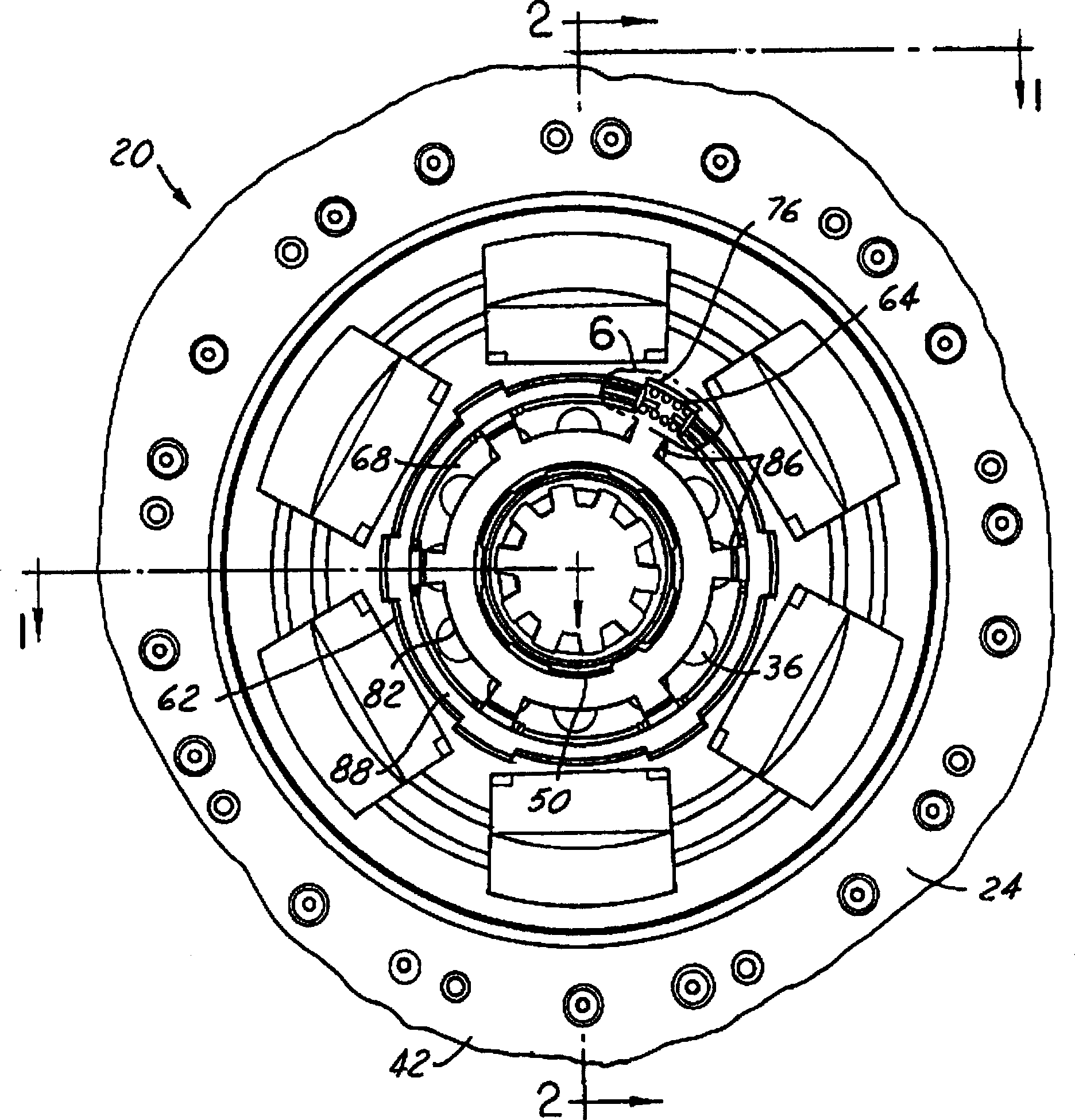 Friction clutch with predamper