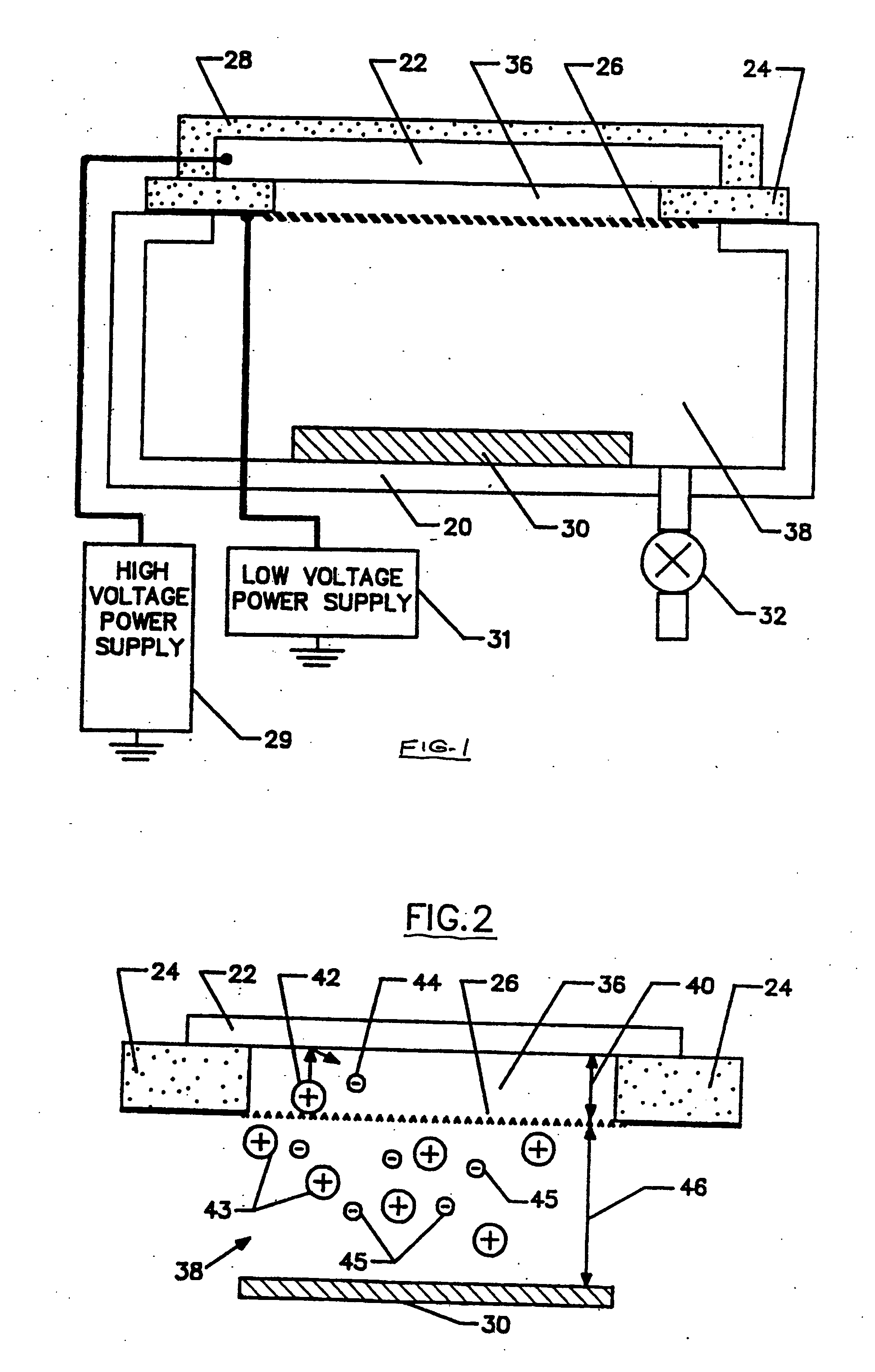 Method and apparatus for reducing charge density on a dielectric coated substrate after exposure to large area electron beam