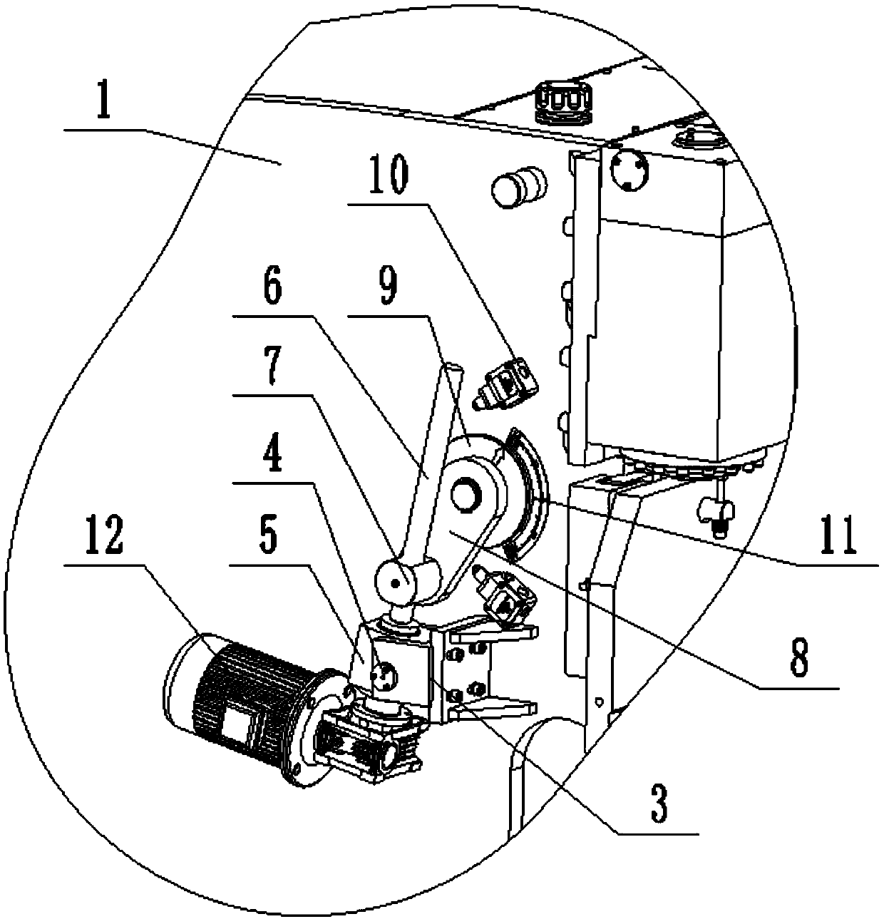 An electric balance adjustment device for a bending machine