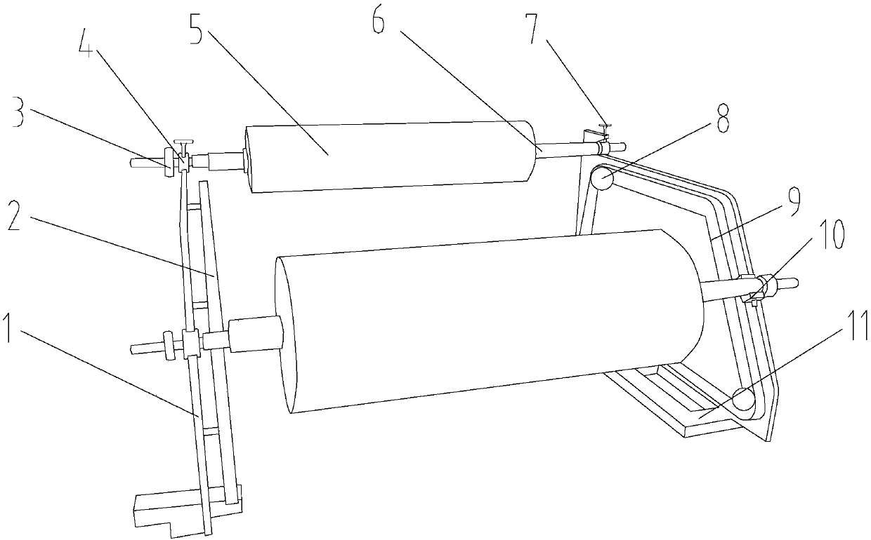 Thin-film column chain drive device