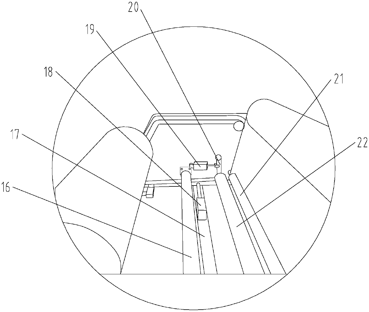 Thin-film column chain drive device