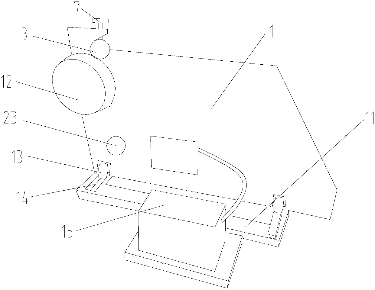 Thin-film column chain drive device