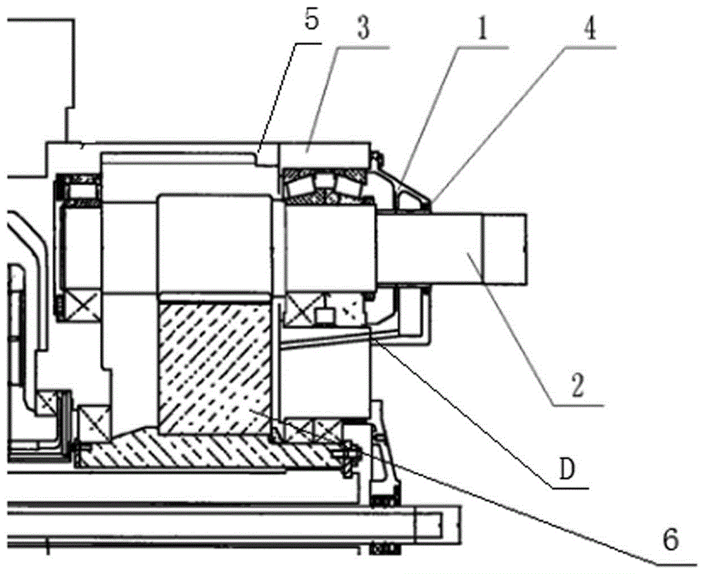 Sealing structure for output shaft of wind power gear box