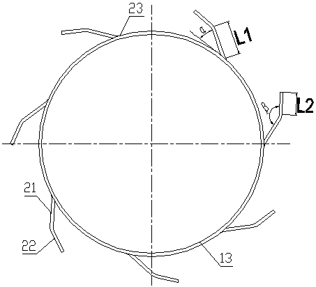 Swirl device for diesel emission post-processing