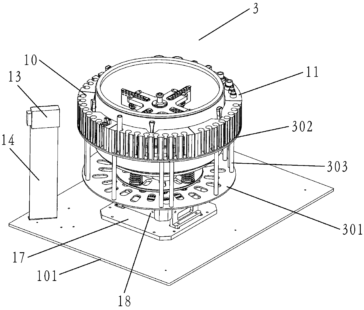 Full automatic platelet antibody detecting device