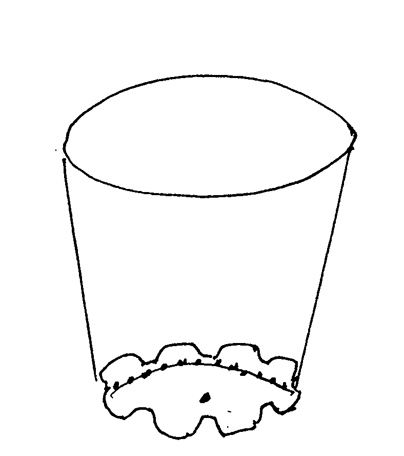 Petal type potted flower pot
