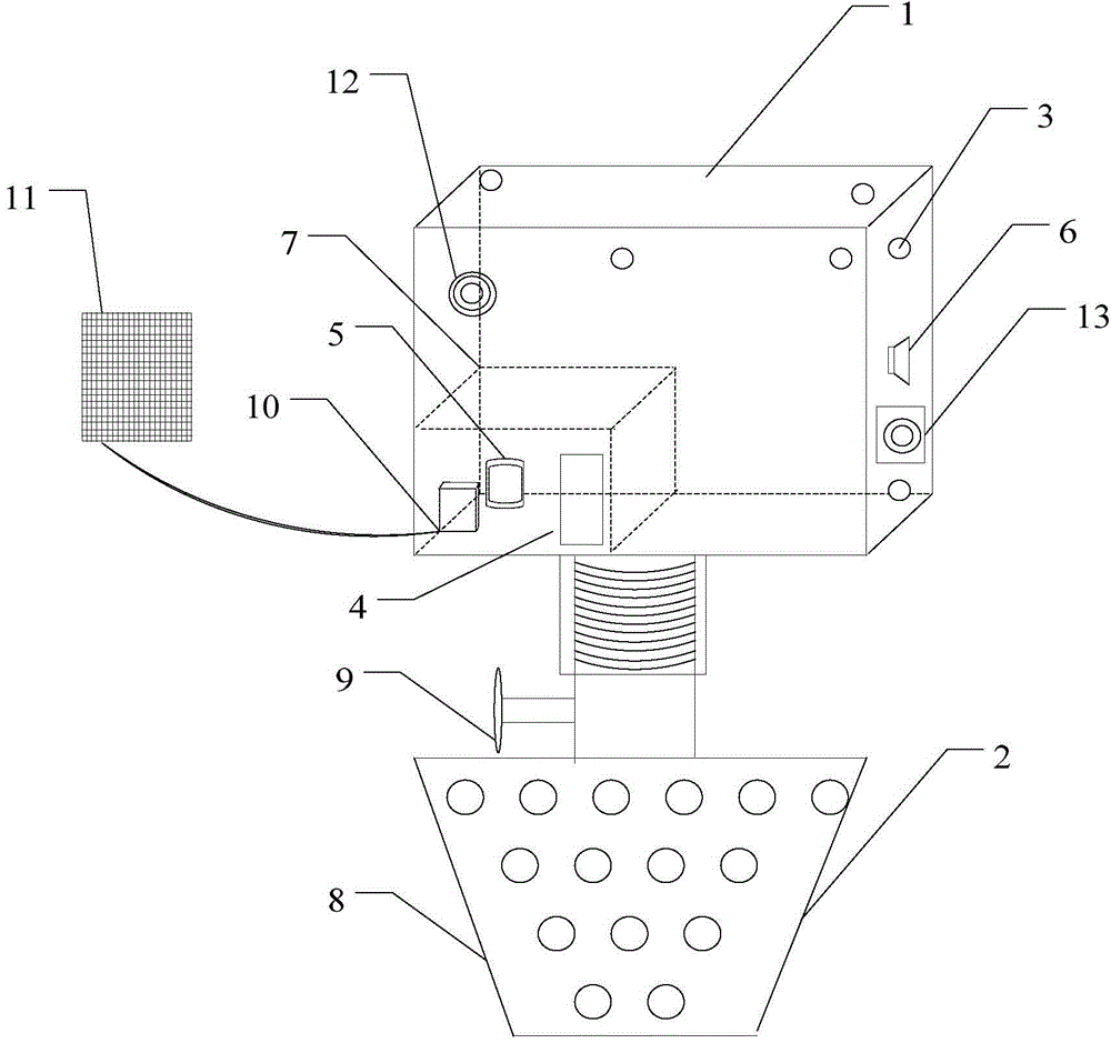 Kitchen fire-fighting alarm and fire-extinguishing integrated apparatus