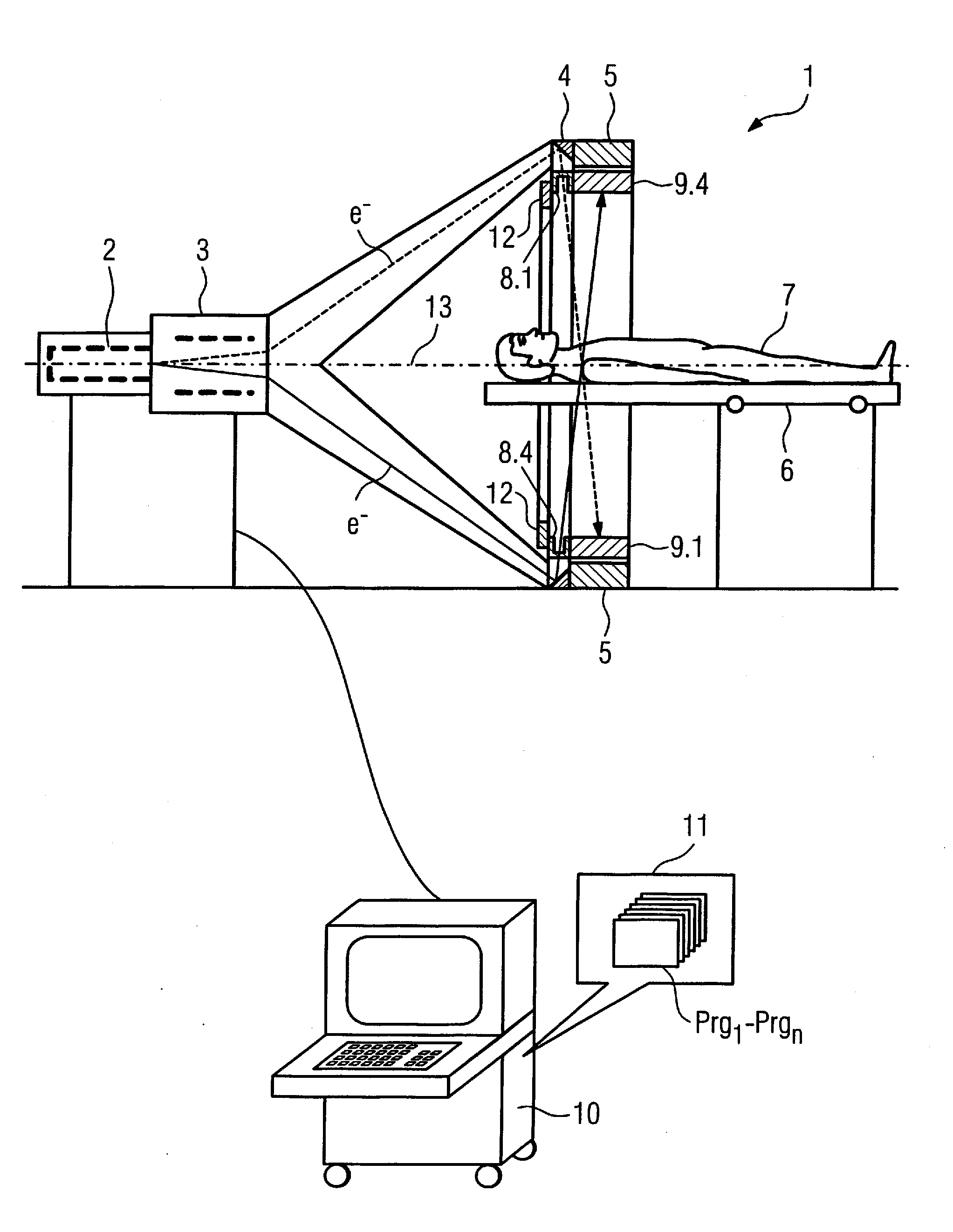 Fifth generation x-ray computed tomography system and operating method