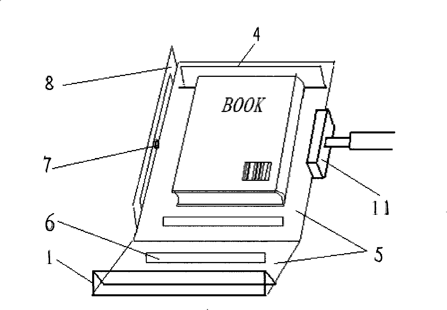 Automatic book drop box and method thereof