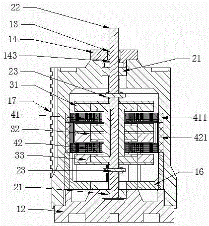 Disk-type power generator with stacked stator disks