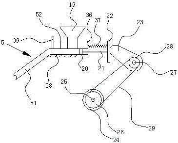 Soybean smashing device with feeding device