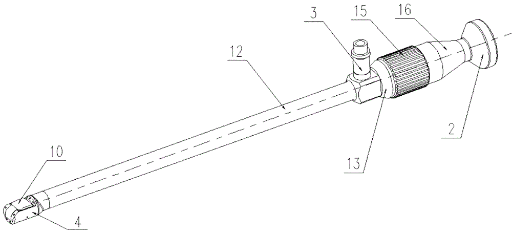 Angle-continuously-variable endoscope
