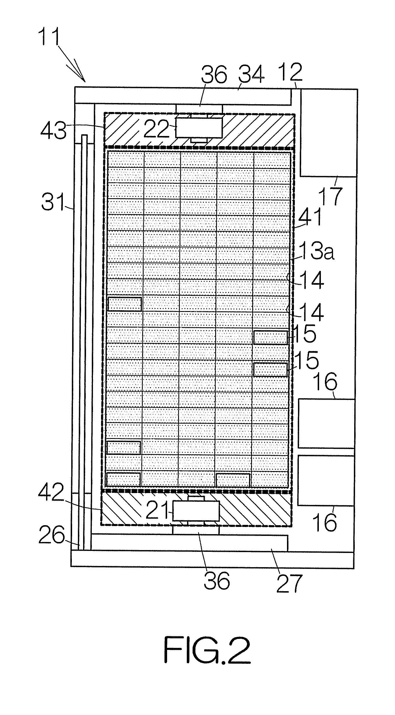 Robot hand having swaying mechanism in library apparatus