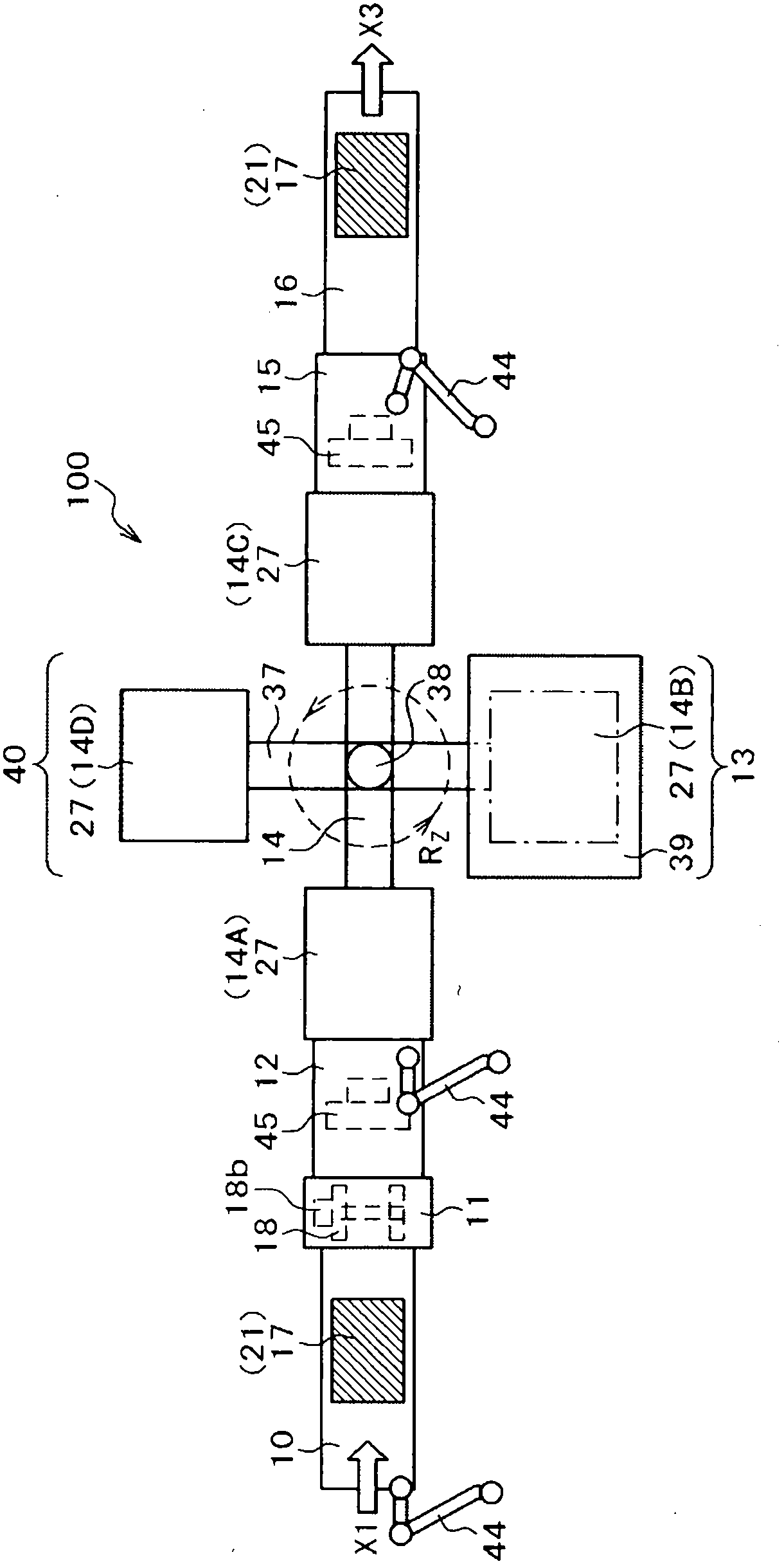 Printing device for pannel