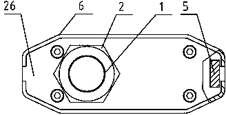 Jetting head for non-contact type large-character ink-jet printer