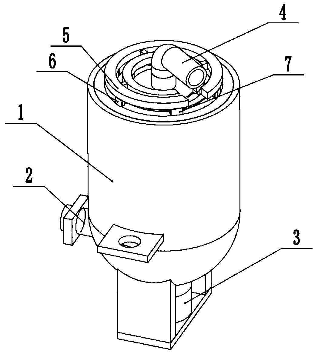 Oil sludge screening separating device suitable for coupling effect