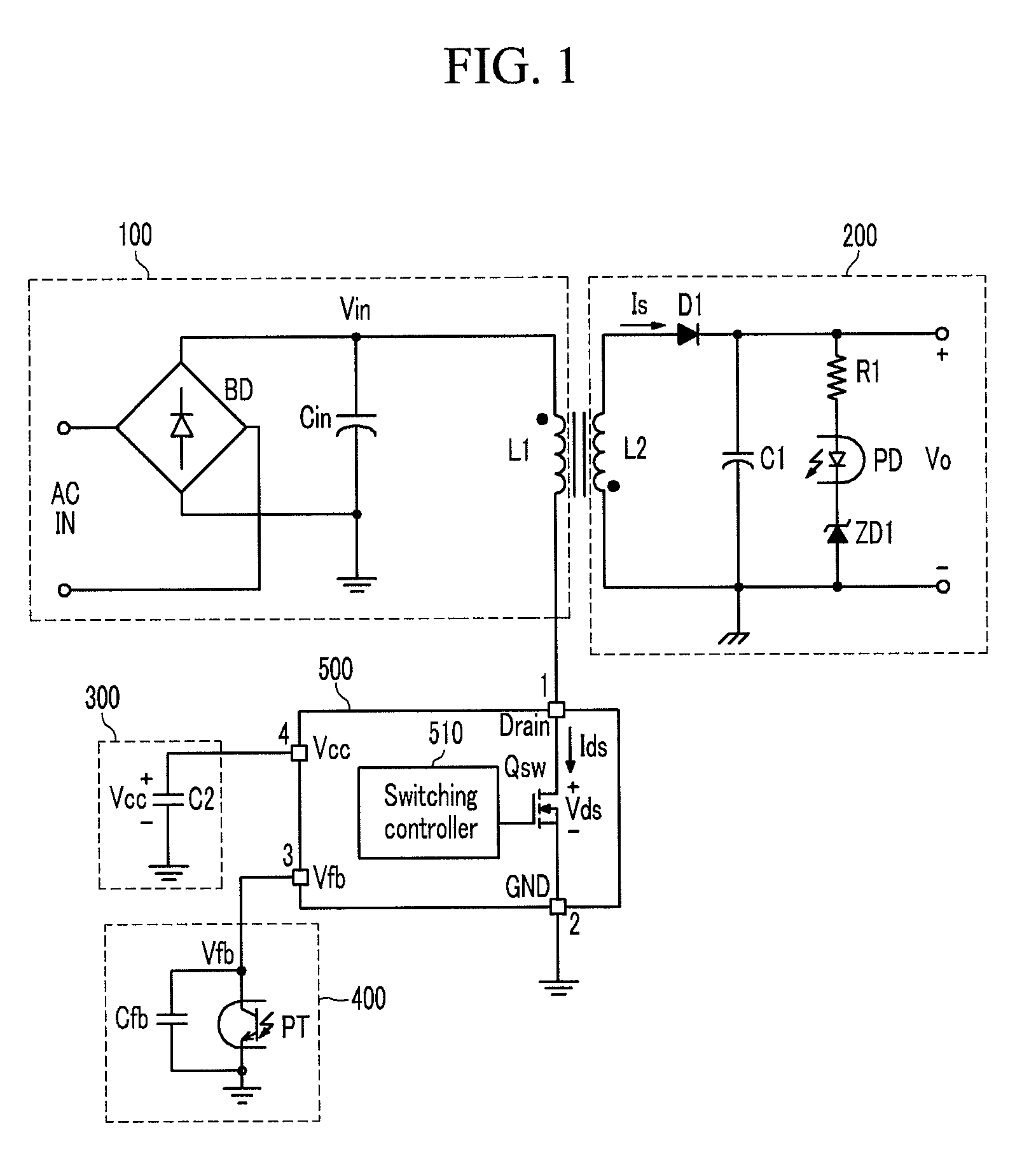 Converter that actuates a switch corresponding to a detected valley of a resonance waveform