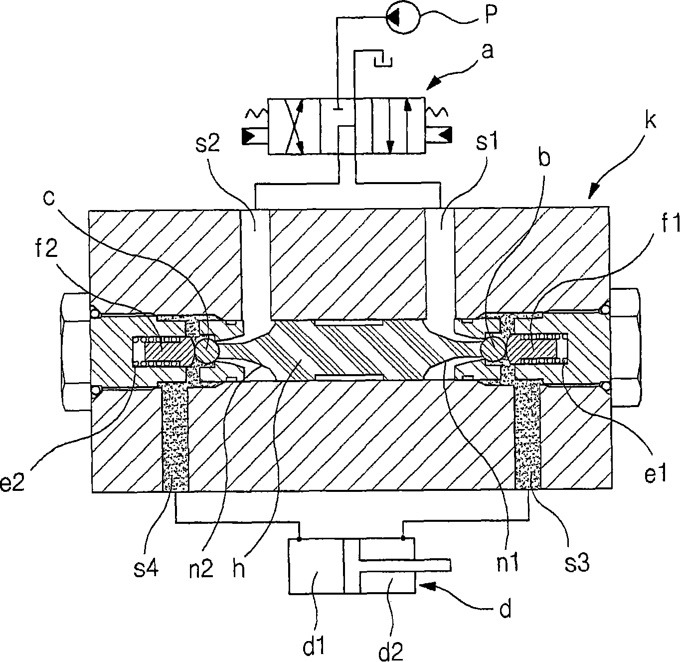 Double check valve having floating function