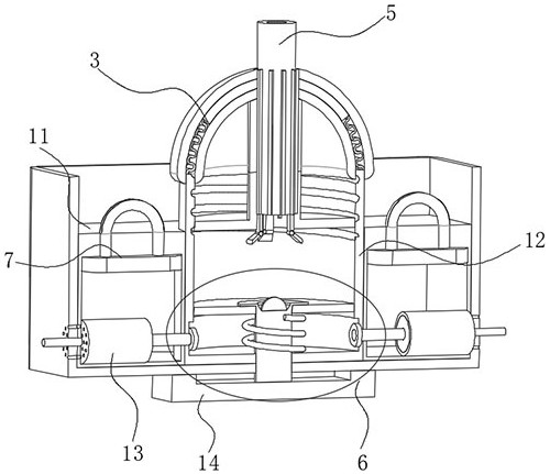 A casting temperature curve measuring device