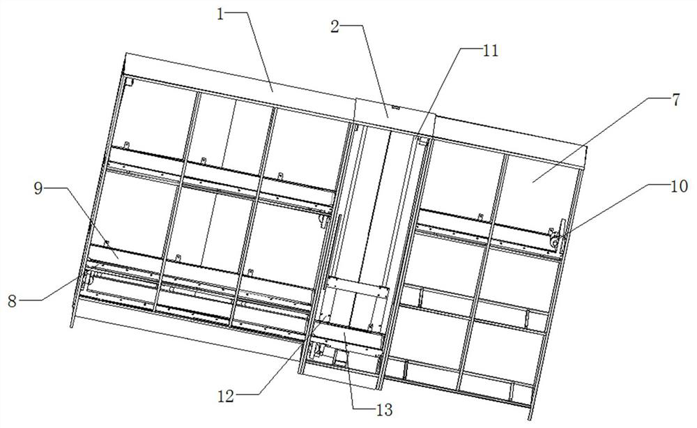 Express cabinet capable of carrying out sorting in cabinet and method