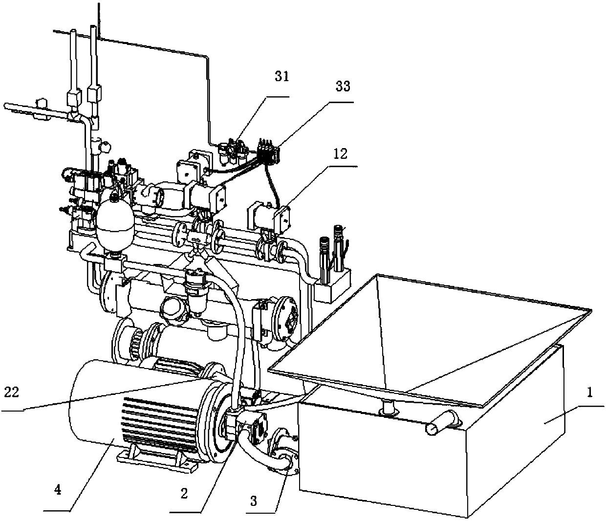Valve body detection system of automatic gearbox