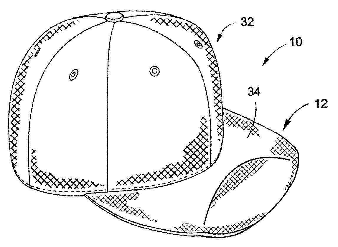 Cap with adjustable visor