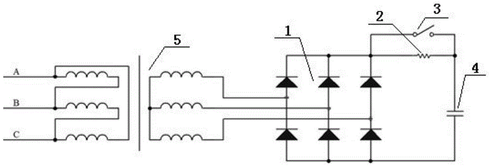 A charging method and charging circuit for a pulse xenon lamp power supply energy storage capacitor