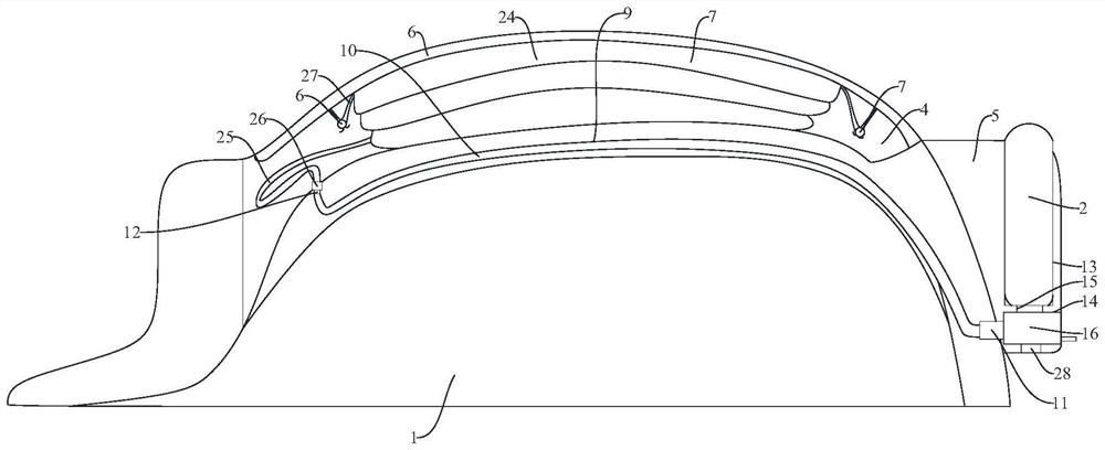 Fire-fighting equipment with overhead inflatable lifesaving mechanism