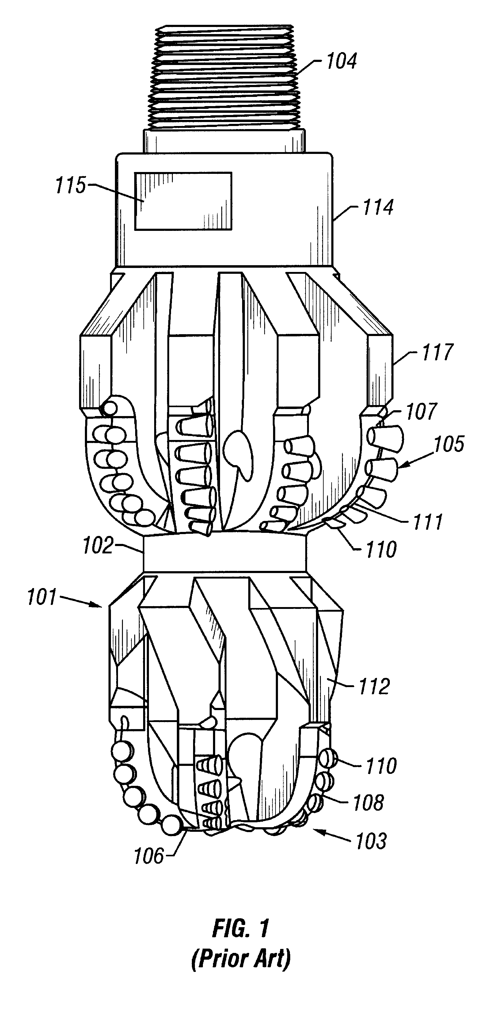 Bi-centered drill bit having improved drilling stability mud hydraulics and resistance to cutter damage